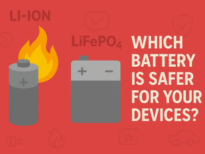Li-ion vs. LiFePO₄ batérie: ktorá je bezpečnejšia pre vaše zariadenia?